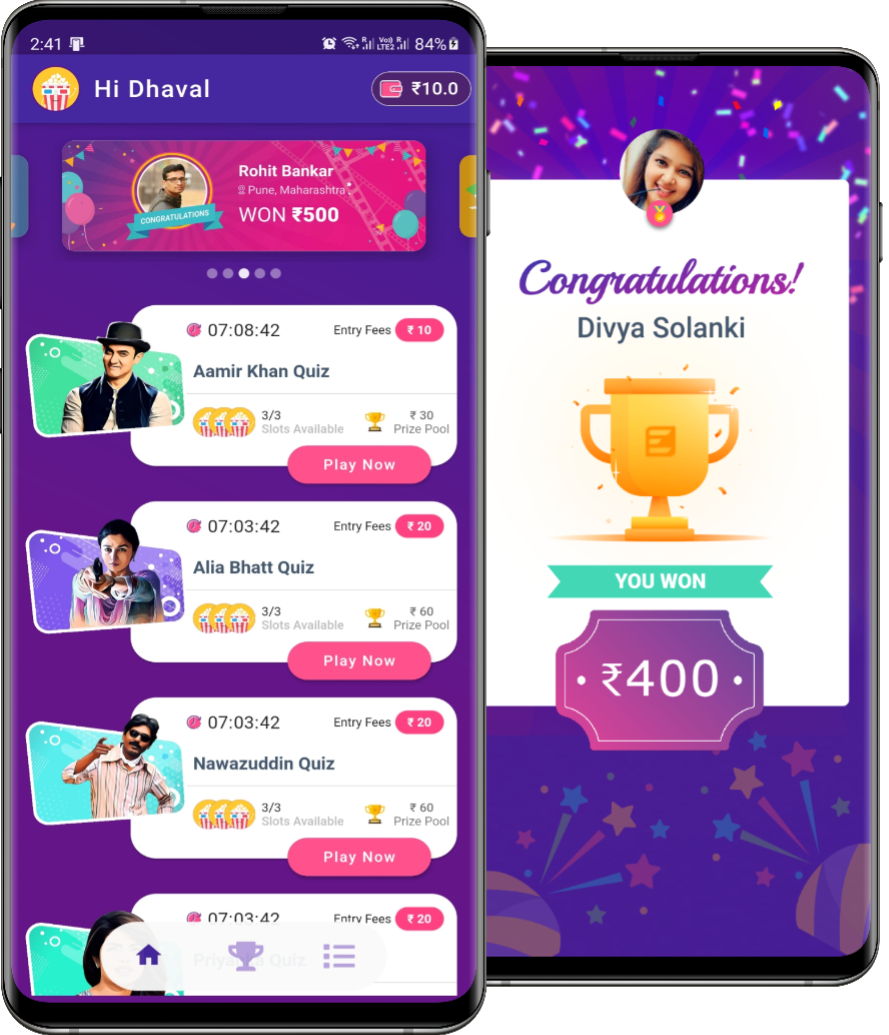 Clapper- Play Bollywood Quiz and Win REAL CASH 1
