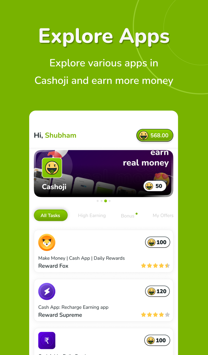 Cashoji: Daily Earning App 1