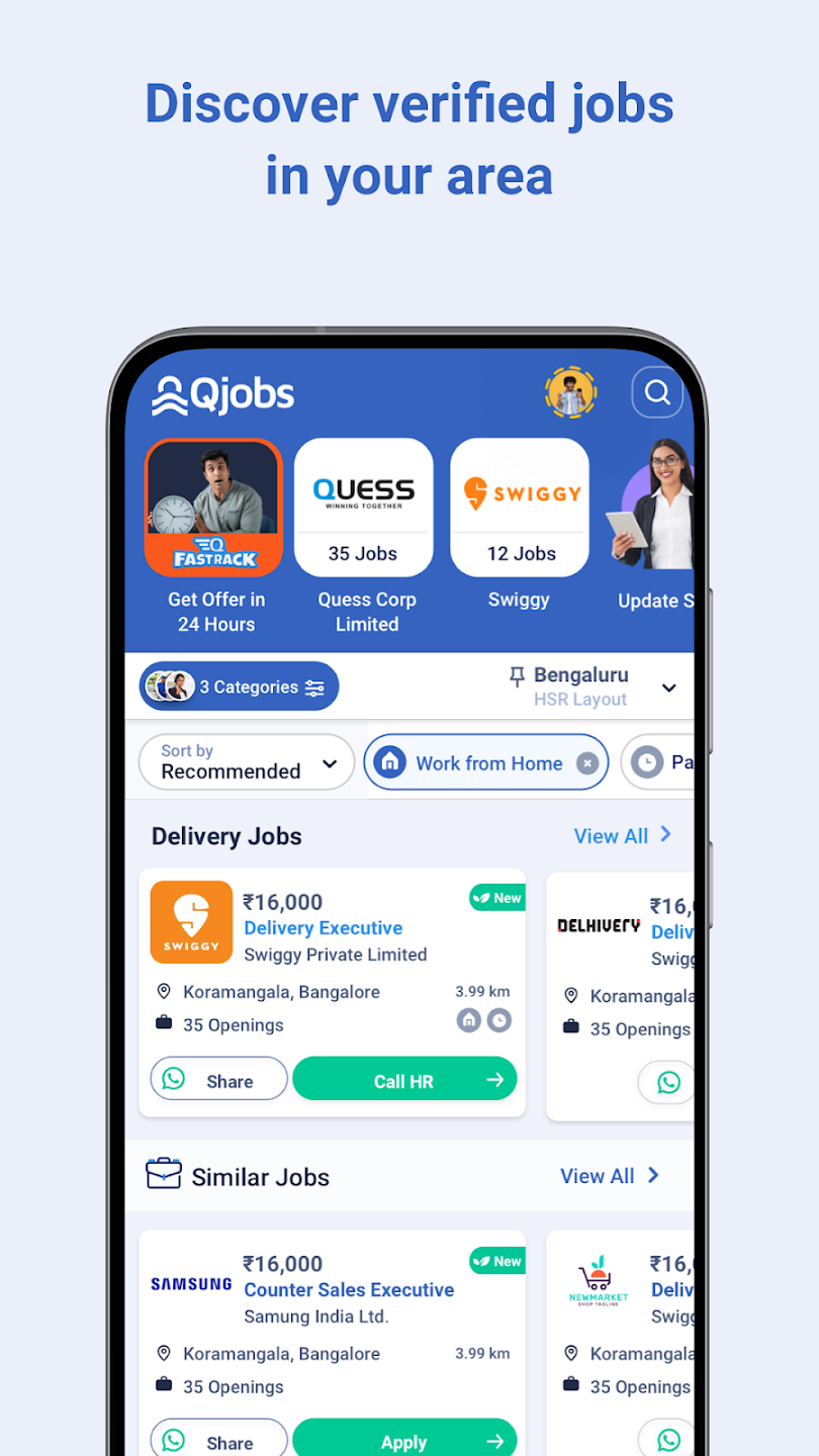 Qjobs – Job Search App India 2