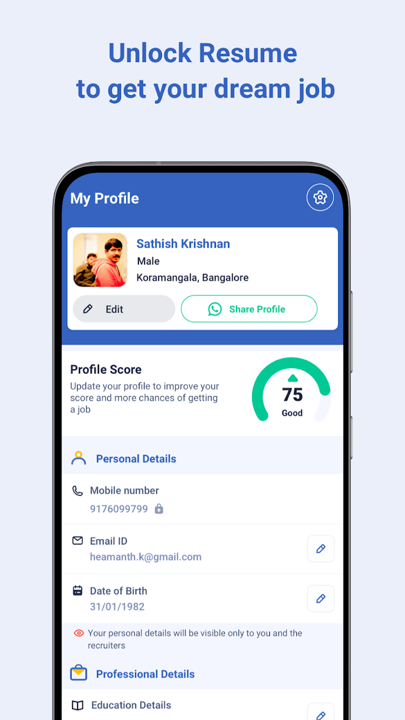 Qjobs – Job Search App India 4