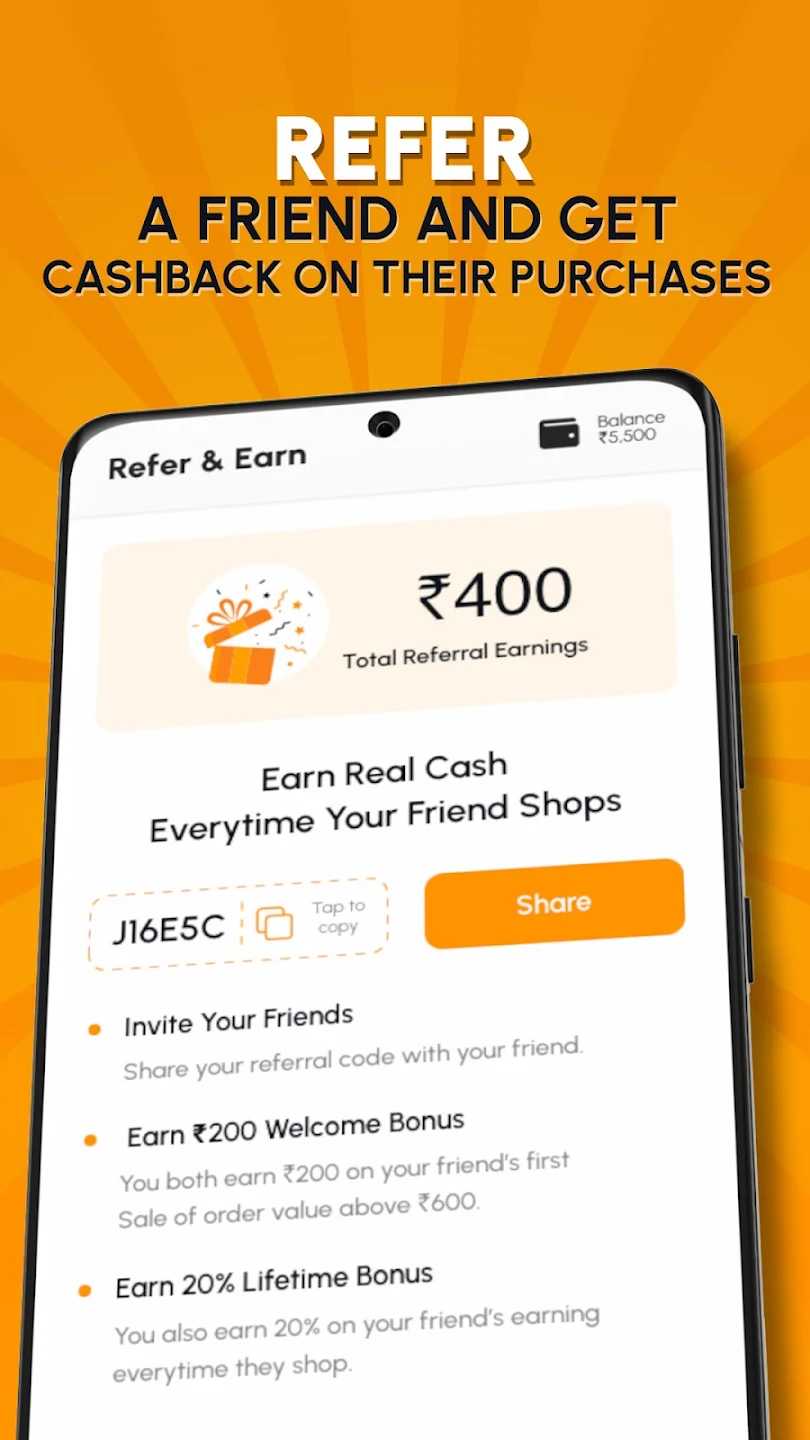 Bharat Cash back offers reward 3