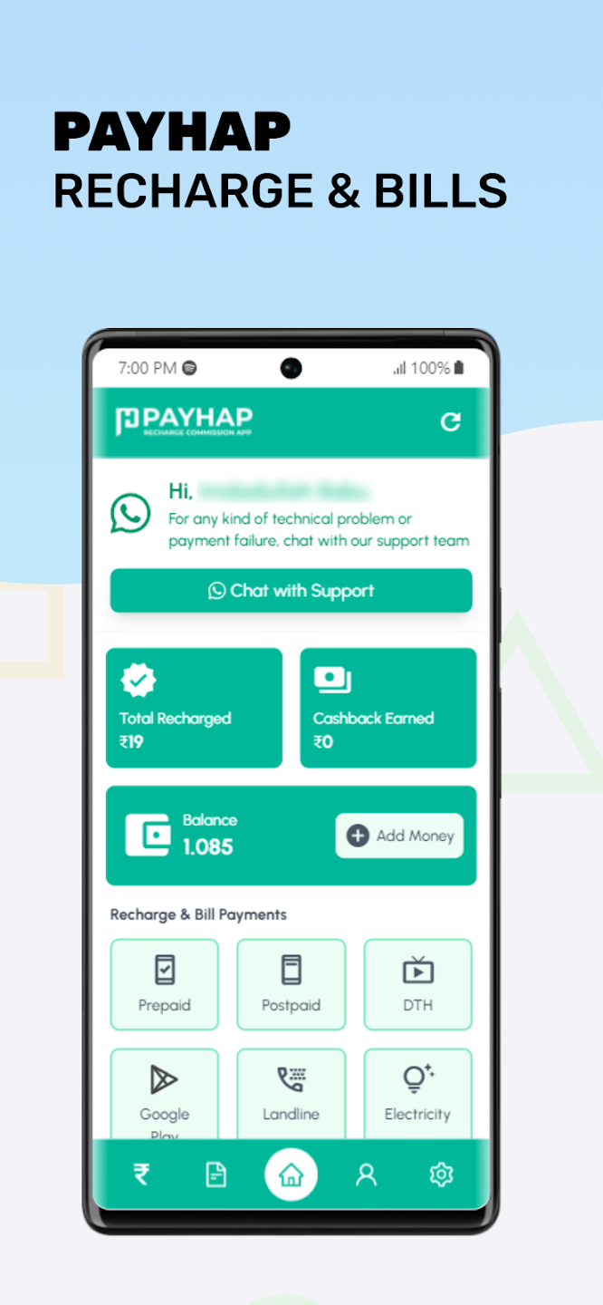 Payhap Recharge Commission App 1