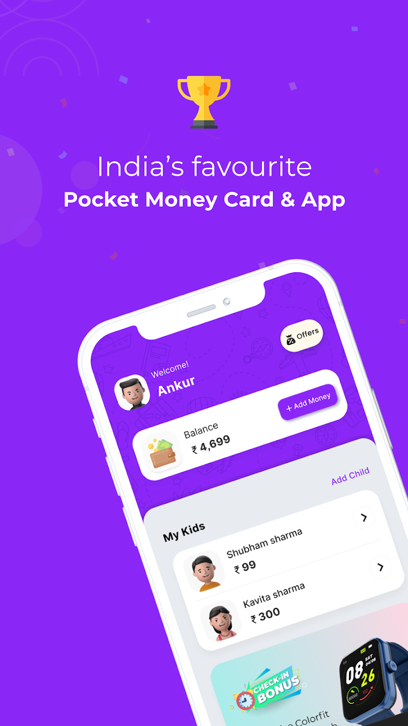 Junio: Pocket Money Card & App 1