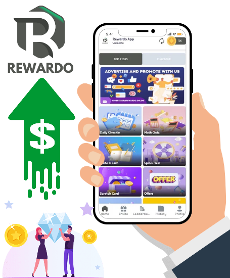 Rewardo Earn Money & prizes 1