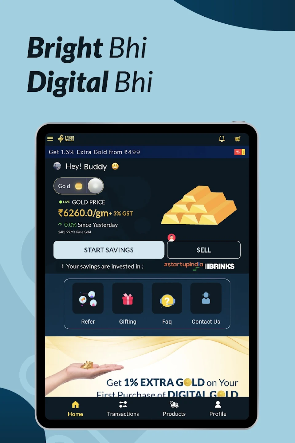 Bright DiGi Gold: Buy 24K Gold 9