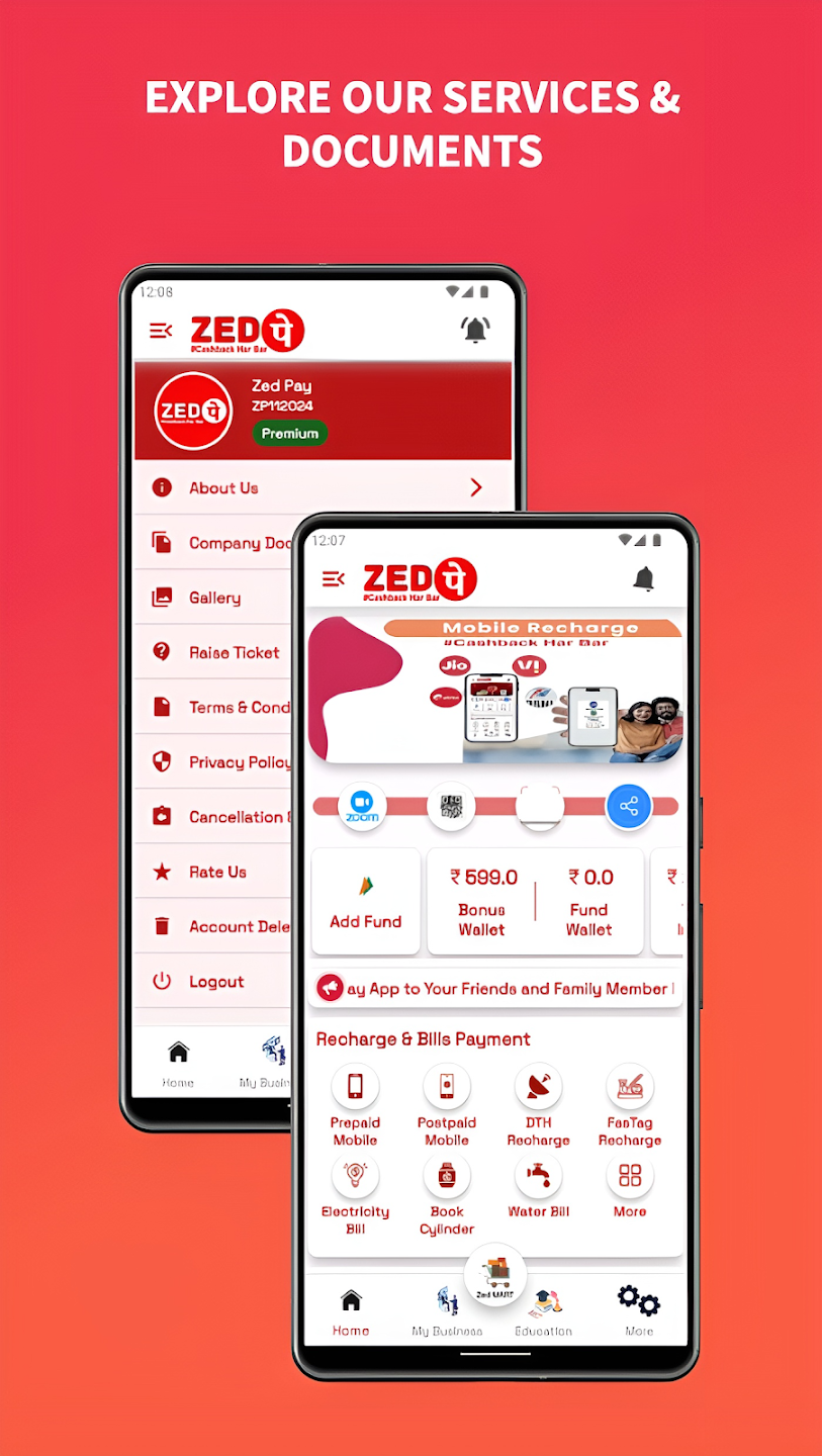 Zed Pay: Recharge,Bill Payment 2